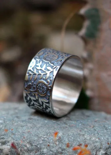 Grenade, bague fruit d’abondonce en argent
