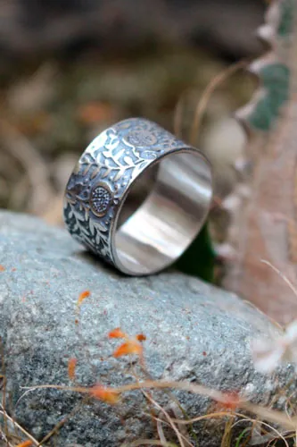 Grenade, bague fruit d’abondonce en argent