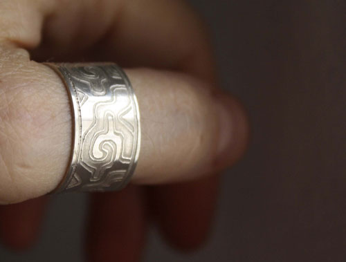 Ga Yixe, bague mixtèque préhispanique en argent