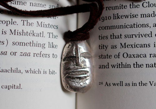 Golem, collier tête de créature fantastique en argent