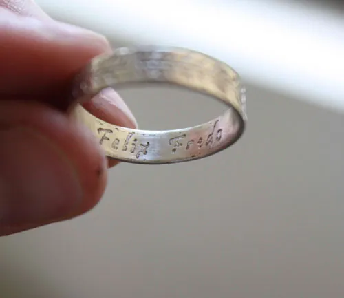 Harmonie végétale, bague de mariage botanique en argent