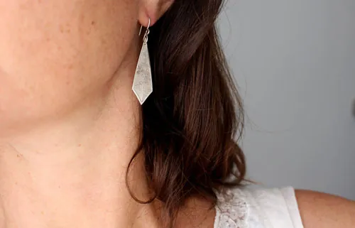 Haruna, boucles d’oreilles branches de cerisier japonais en argent
