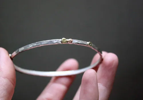 Hélios, bracelet soleil grec en argent, cuivre et laiton