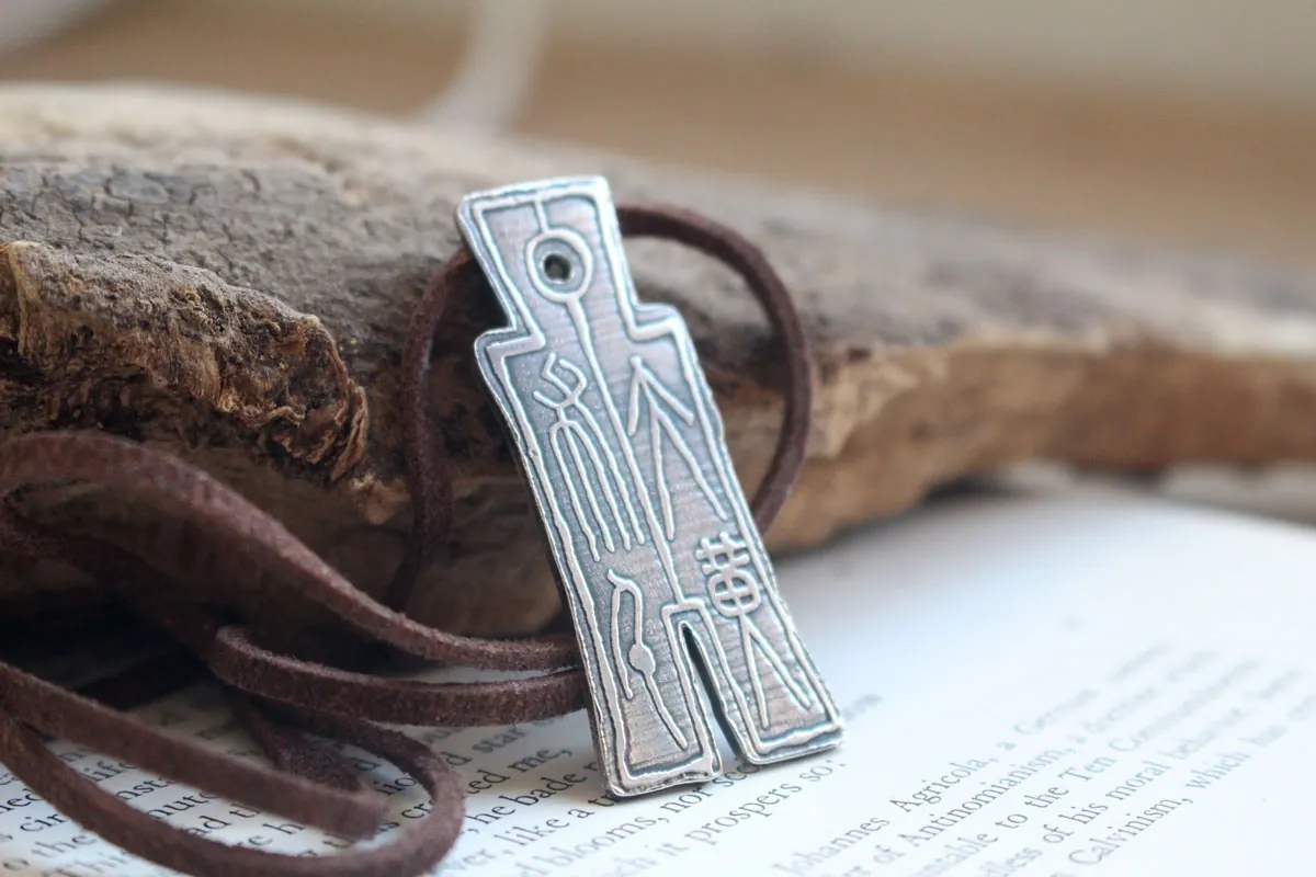 Huo bu, collier monnaie chinoise impériale en argent