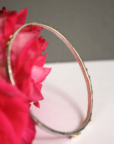 Hélios, bracelet soleil en argent, cuivre et laiton