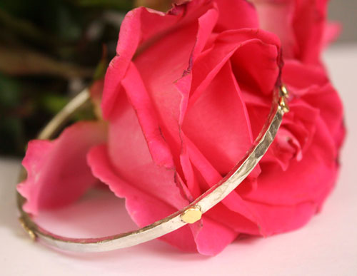 Hélios, bracelet soleil en argent, cuivre et laiton