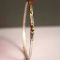 Hélios, bracelet soleil en argent, cuivre et laiton
