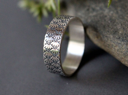 Ineko, bague fleurs japonaises en argent