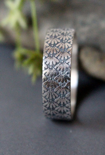 Ineko, bague fleurs japonaises en argent