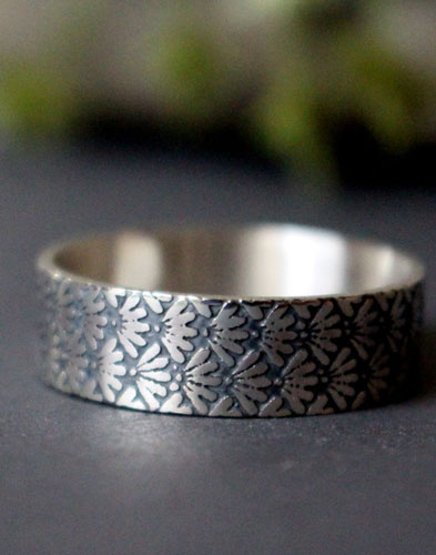 Ineko, bague fleurs japonaises en argent