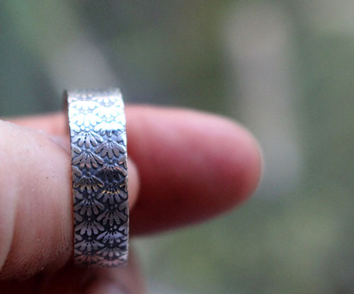 Ineko, bague fleurs japonaises en argent