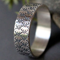 Ineko, bague fleurs japonaises en argent