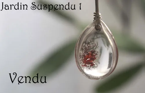 Jardin suspendu, collier mystère de Babylone en argent et quartz fantôme