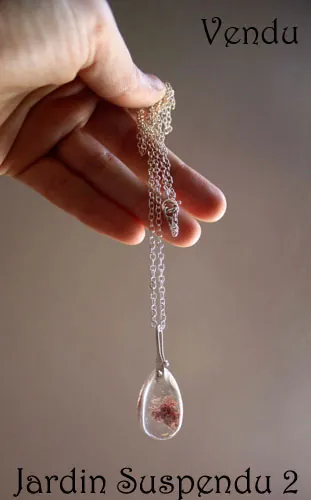 Jardin suspendu, collier mystère de Babylone en argent et quartz fantôme
