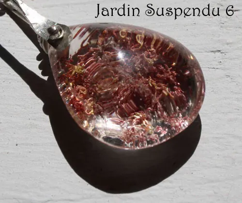 Jardin suspendu, collier mystère de Babylone en argent et quartz fantôme