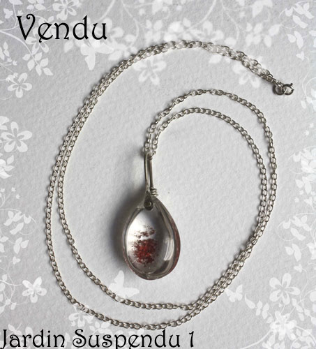 Jardin suspendu, collier mystère de Babylone en argent et quartz fantôme