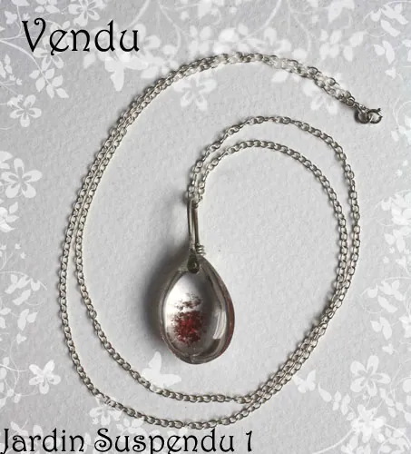 Jardin suspendu, collier mystère de Babylone en argent et quartz fantôme