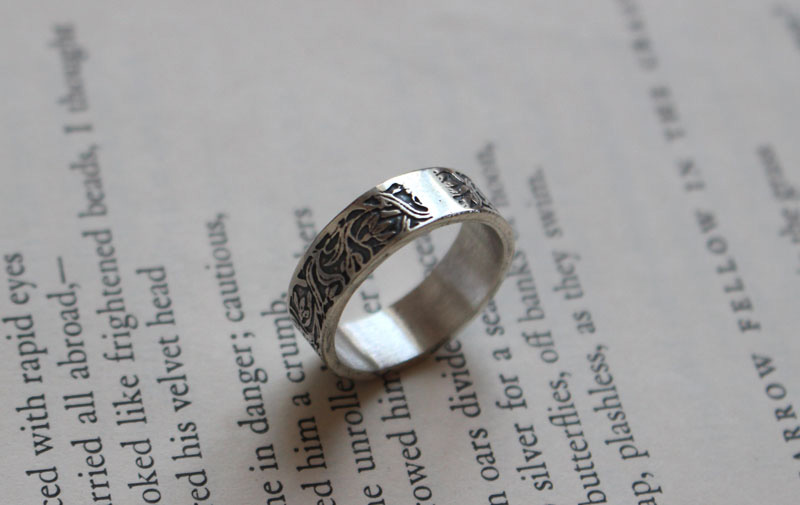 Jonquille, bague fleur en argent