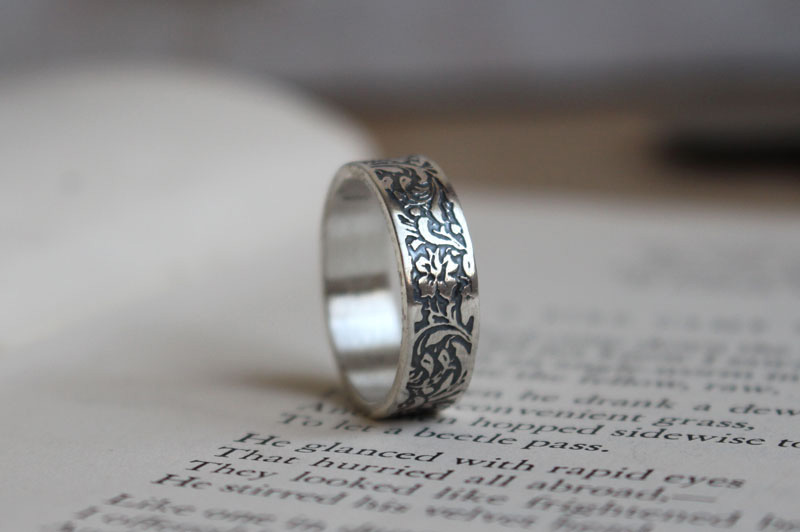 Jonquille, bague fleur en argent