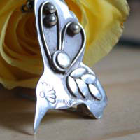 Kolibri, broche oiseau colibri fantastique en argent