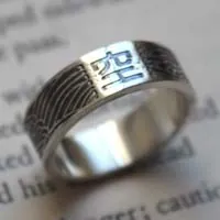 kû, bague symbole bouddhiste japonais en argent