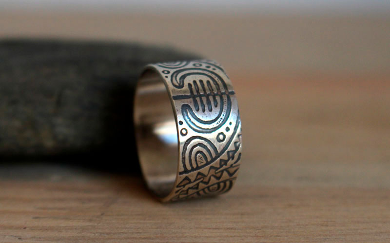 Kirituhi, bague tatouage maori en argent