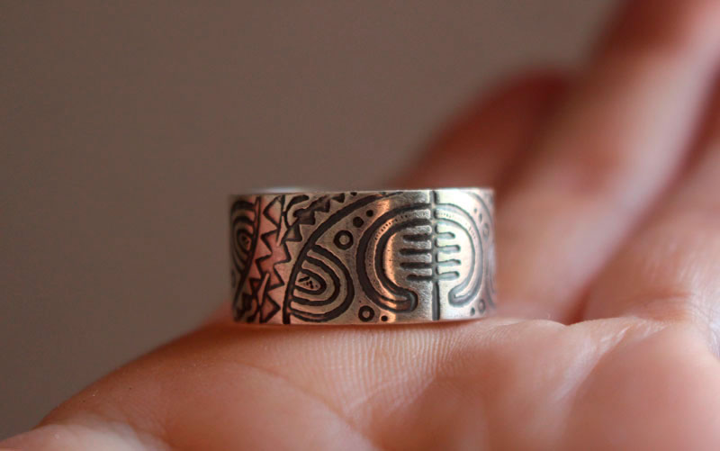 Kirituhi, bague tatouage maori en argent