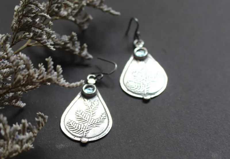 L’olivier d’Athéna, boucles d’oreilles paix et sagesse grecque en argent et zircon