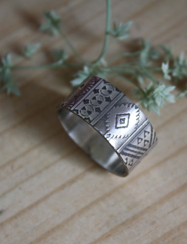 La bohème, bague esprit boho en argent