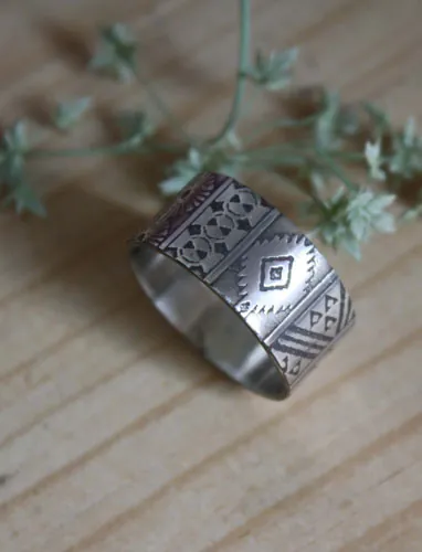 La bohème, bague esprit boho en argent