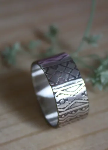La bohème, bague esprit boho en argent