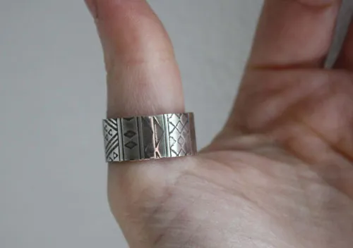 La bohème, bague esprit boho en argent