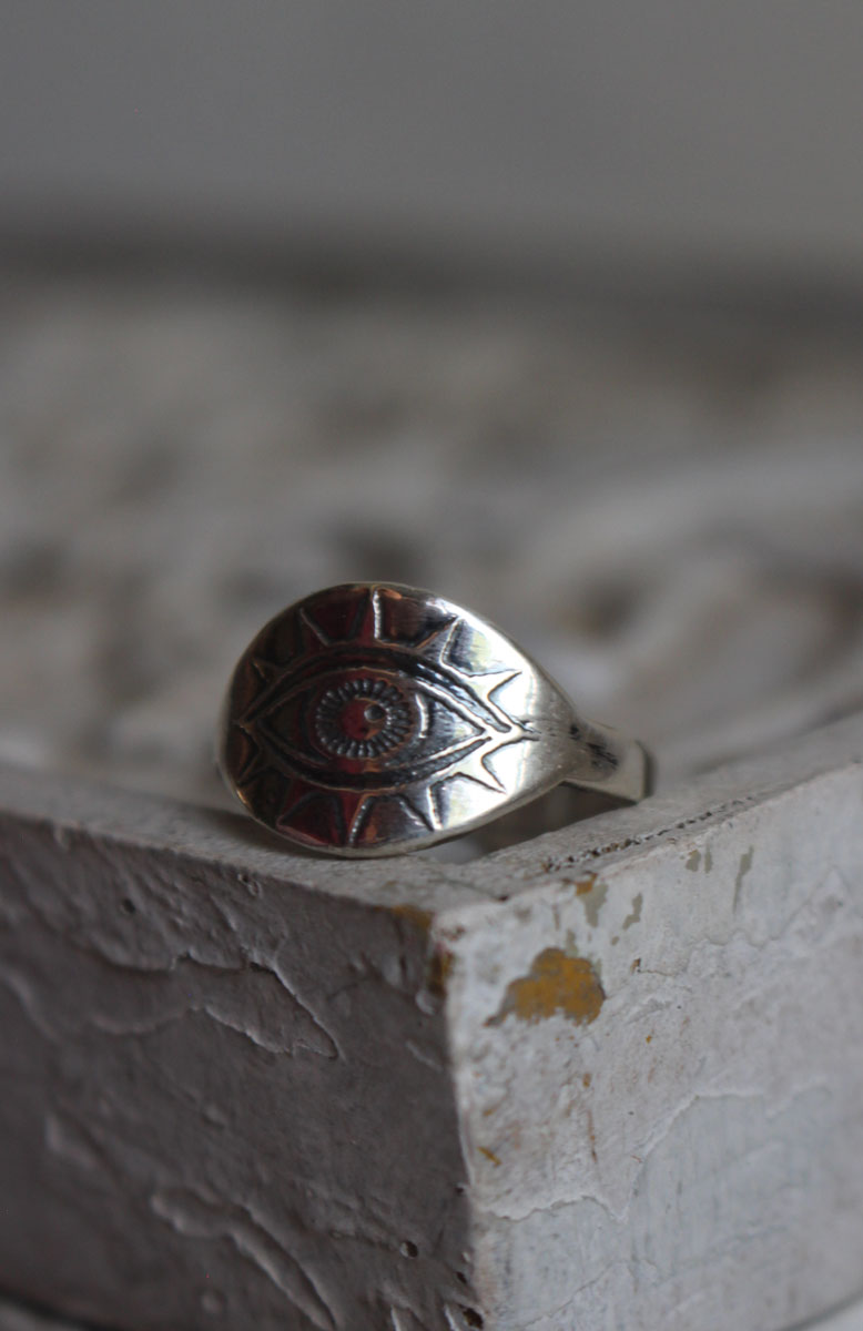 La lampe de l’œil, bague lumière en argent