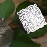 Lancelot, boutons de manchette nœuds celtiques en argent