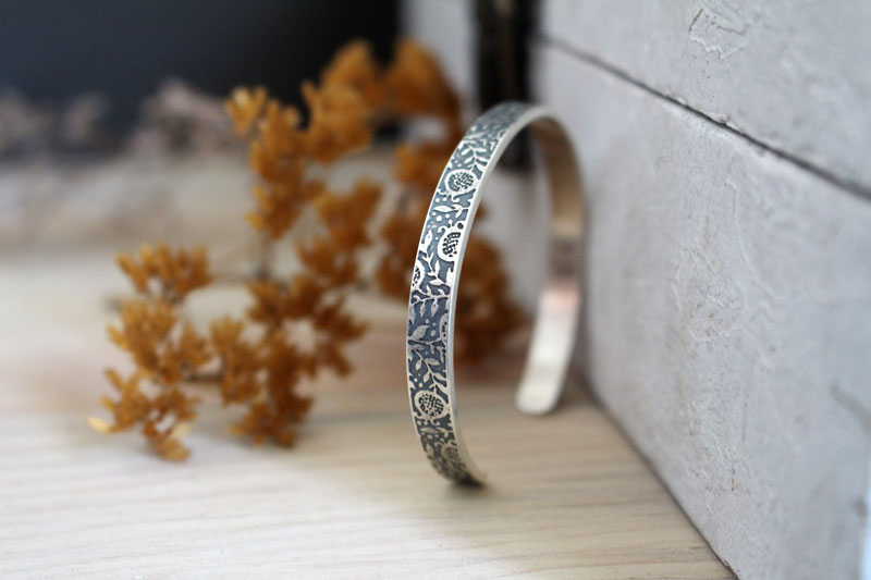 Le parfum des grenades, bracelet fruit de légende en argent