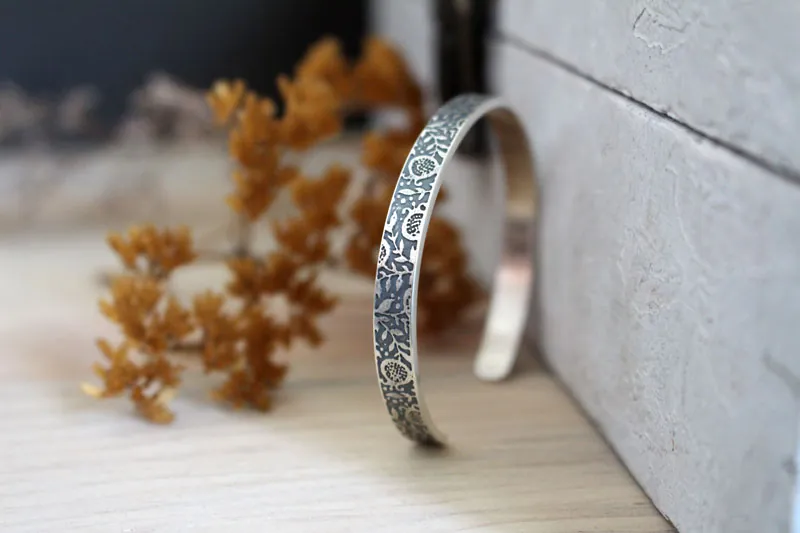 Le parfum des grenades, bracelet fruit de légende en argent