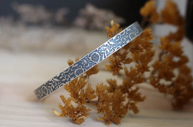 Le parfum des grenades, bracelet fruit de légende en argent
