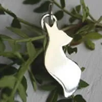 Le renard du petit prince, pendentif animal de la sagesse en argent