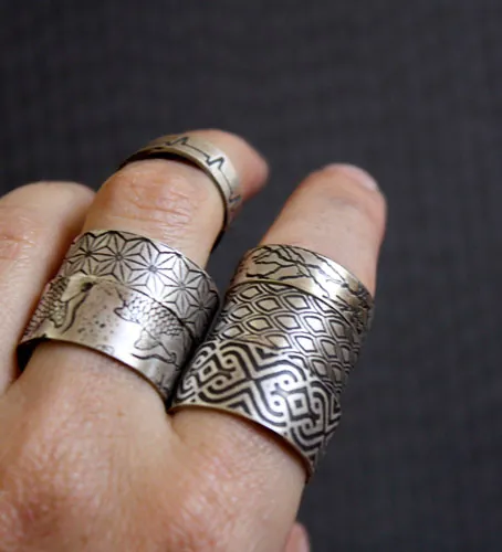 Le sceau du sultan, bague arabesque orientale en argent