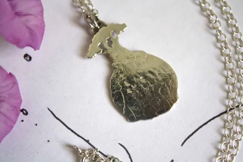 Les Baobabs, collier arbre du Petit Prince de Saint-Exupéry en argent