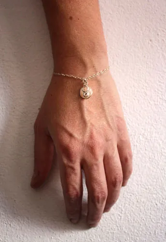 Lina, chaîne de cheville et bracelet spirale et cercle de l’infini en argent