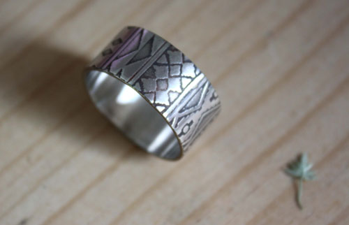 La bohème, bague esprit boho en argent