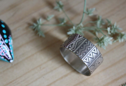 La bohème, bague esprit boho en argent