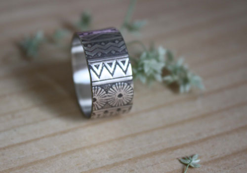La bohème, bague esprit boho en argent