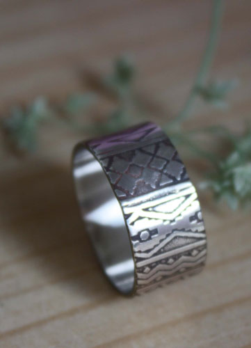 La bohème, bague esprit boho en argent
