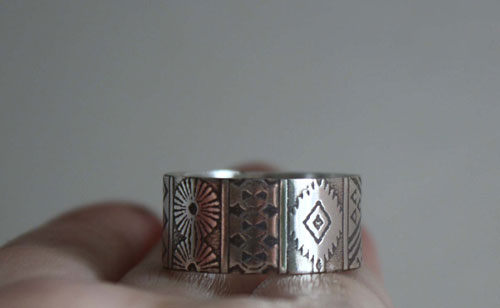 La bohème, bague esprit boho en argent