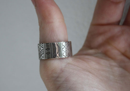 La bohème, bague esprit boho en argent