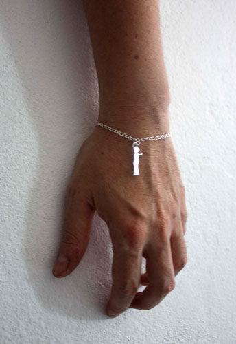 La silhouette du petit prince, bracelet Saint-Exupéry en argent