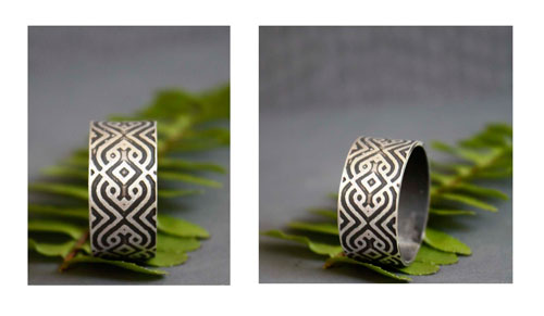 Le sceau du sultan, bague arabesque orientale en argent