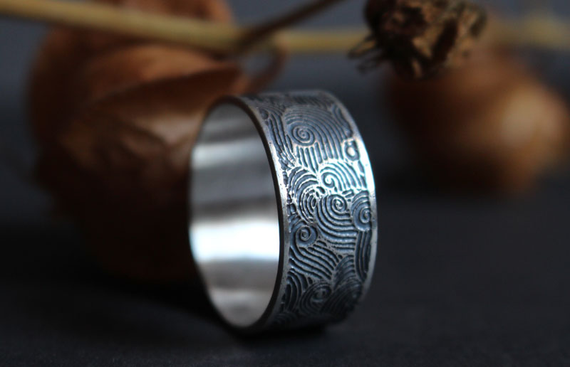 Le vent, bague symbole de l’air en argent